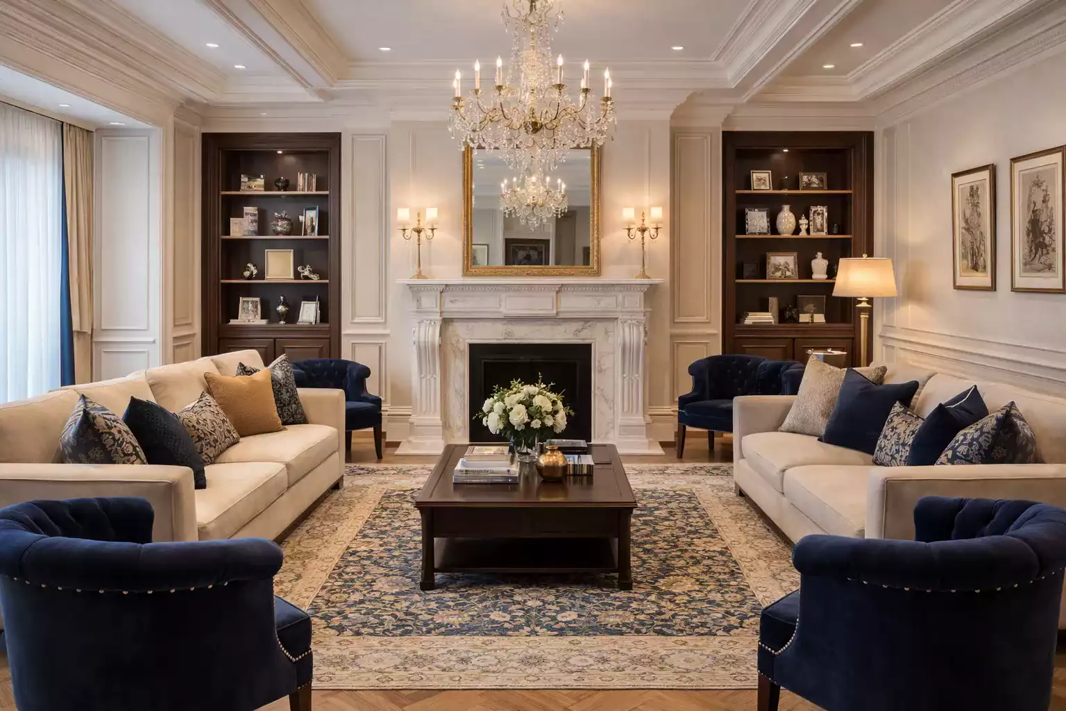 Formal lounge area in Fleetwood premium villas
